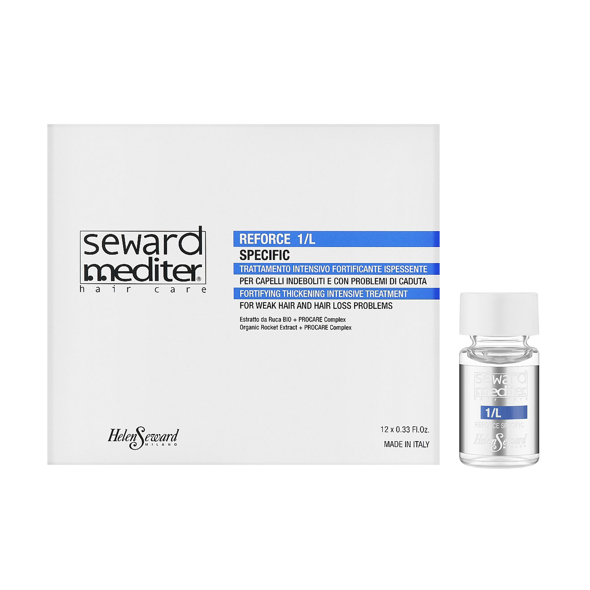 Уцінка! Зміцнювальний лосьйон для волосся Helen Seward Reforse 1/L Fortifying Concentrate, 12*10 мл