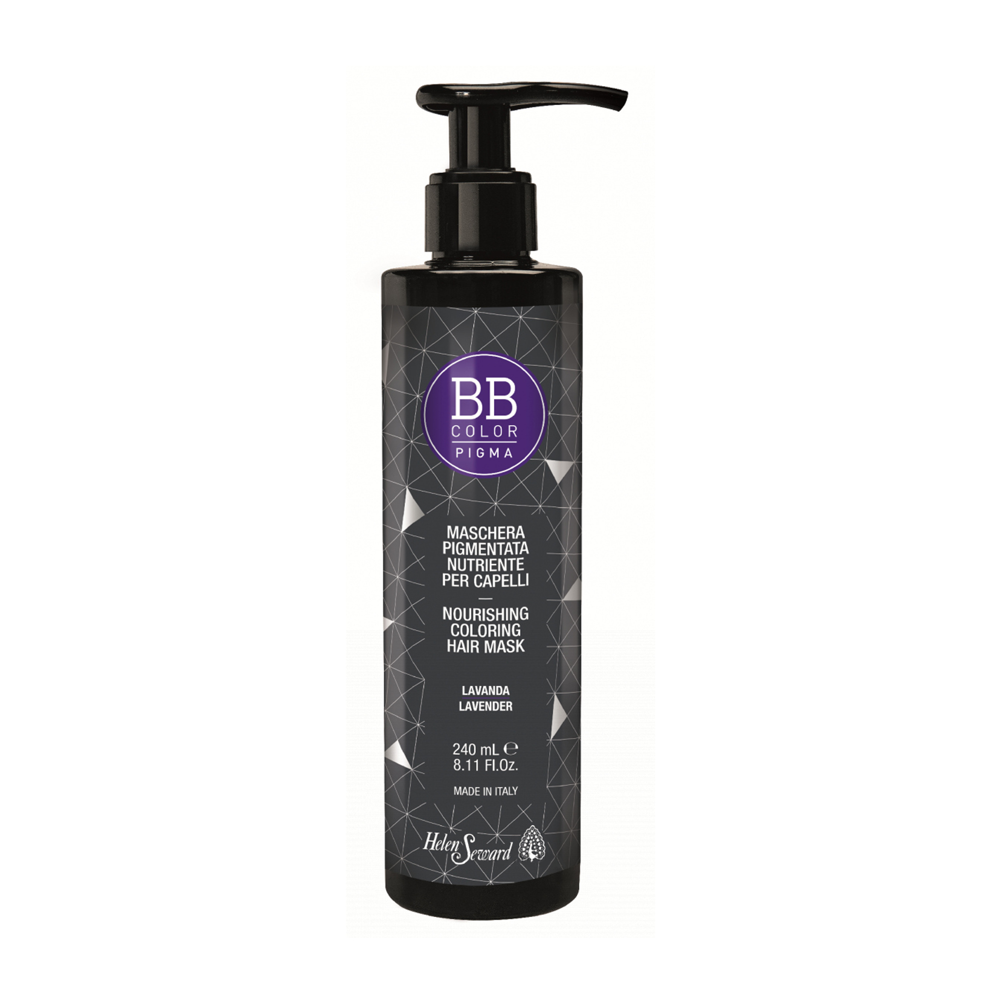 Живильна маска для волосся Helen Seward BB Color Pigma Nourishing Coloring Hair Mask для надання блиску, Lavender, 240 мл