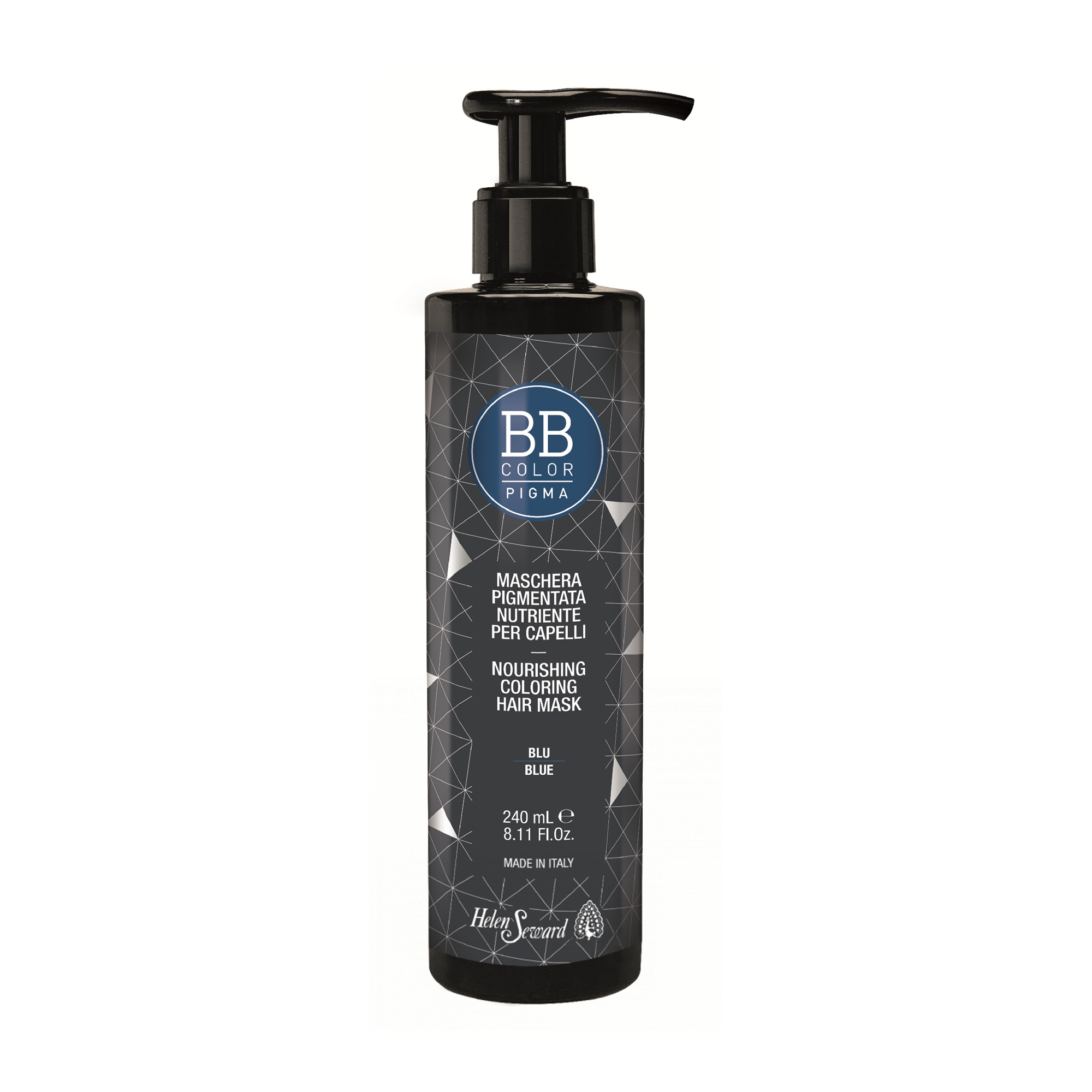 Живильна маска для волосся Helen Seward BB Color Pigma Nourishing Coloring Hair Mask для надання блиску, Blue, 240 мл