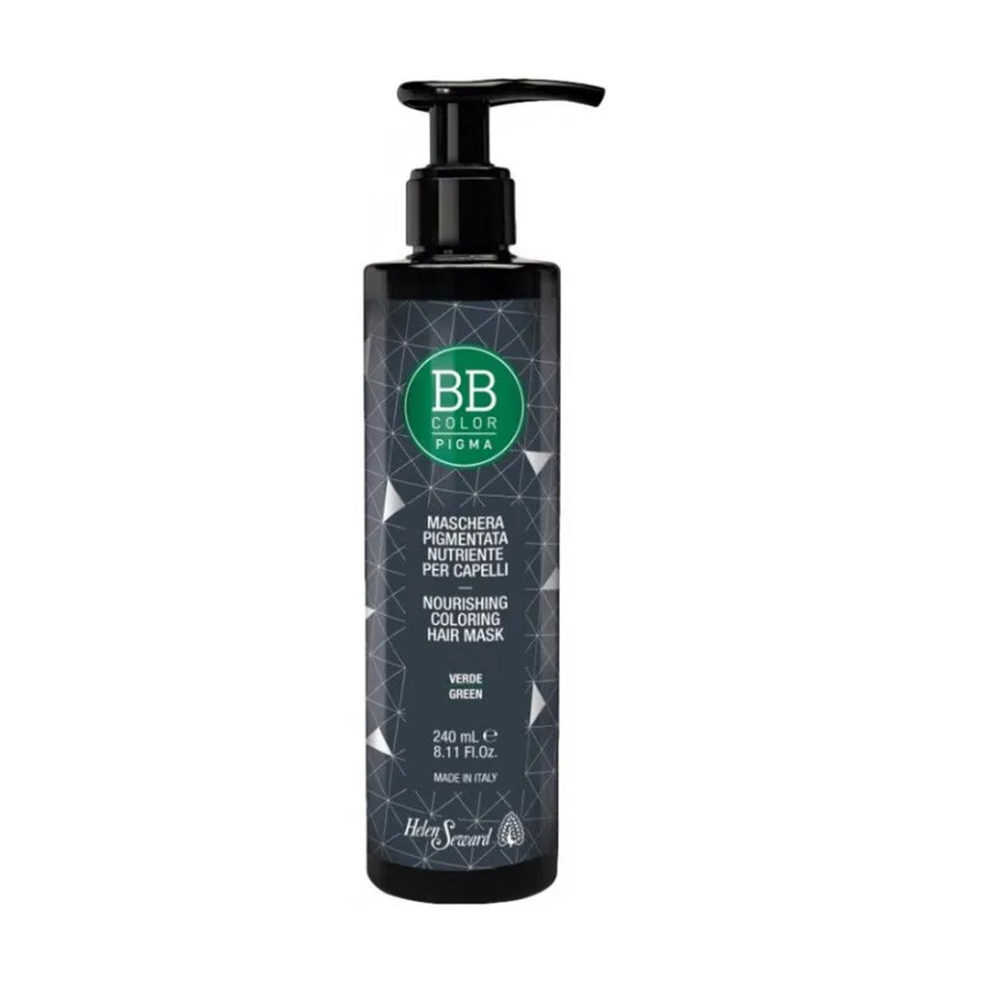 Живильна маска для волосся Helen Seward BB Color Pigma Nourishing Coloring Hair Mask для надання блиску, Green, 240 мл