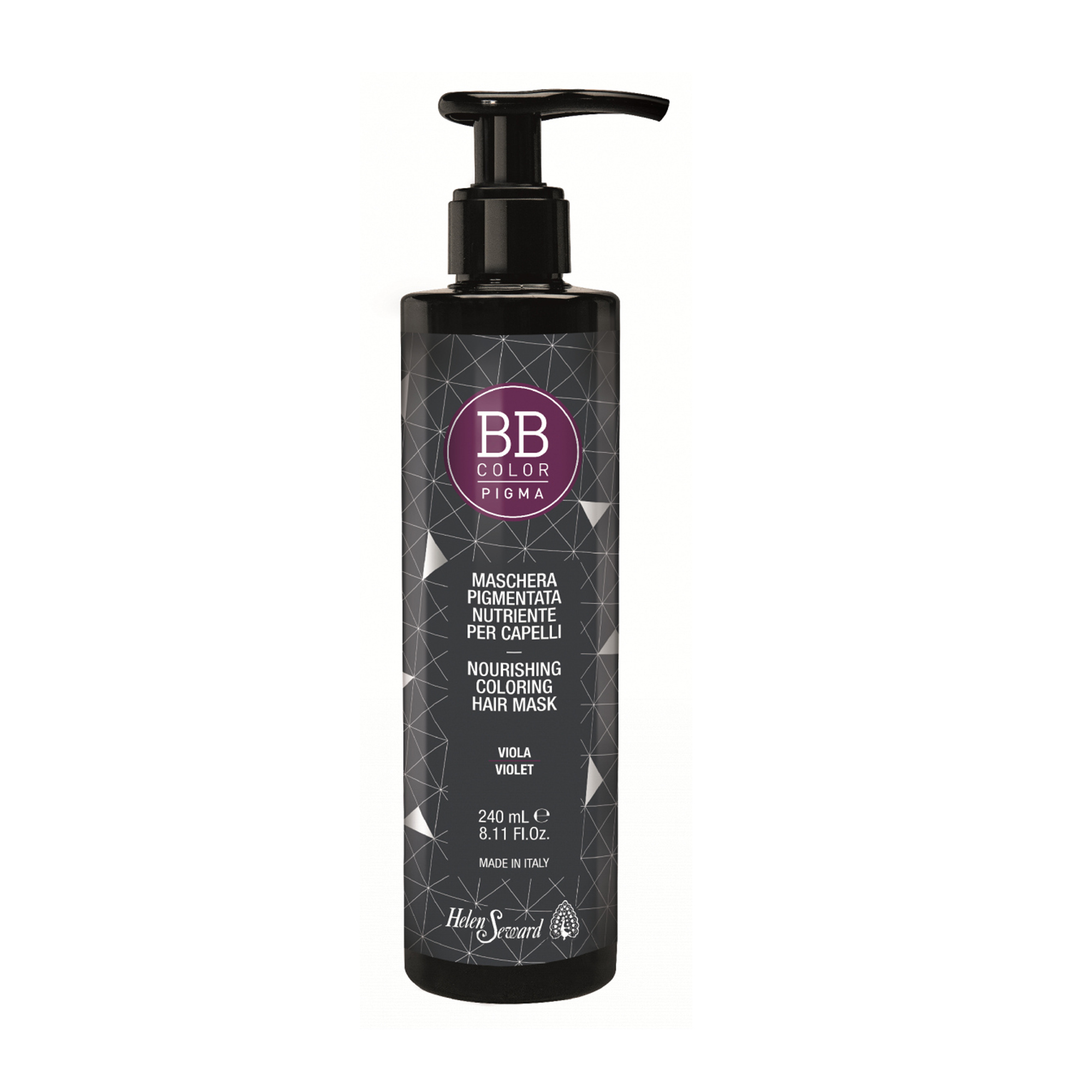 Живильна маска для волосся Helen Seward BB Color Pigma Nourishing Coloring Hair Mask для надання блиску, Violet, 240 мл