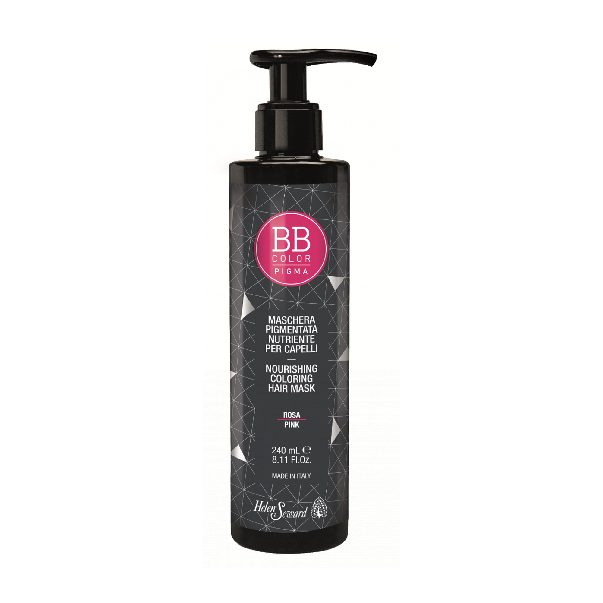 Живильна маска для волосся Helen Seward BB Color Pigma Nourishing Coloring Hair Mask для надання блиску, Pink, 240 мл