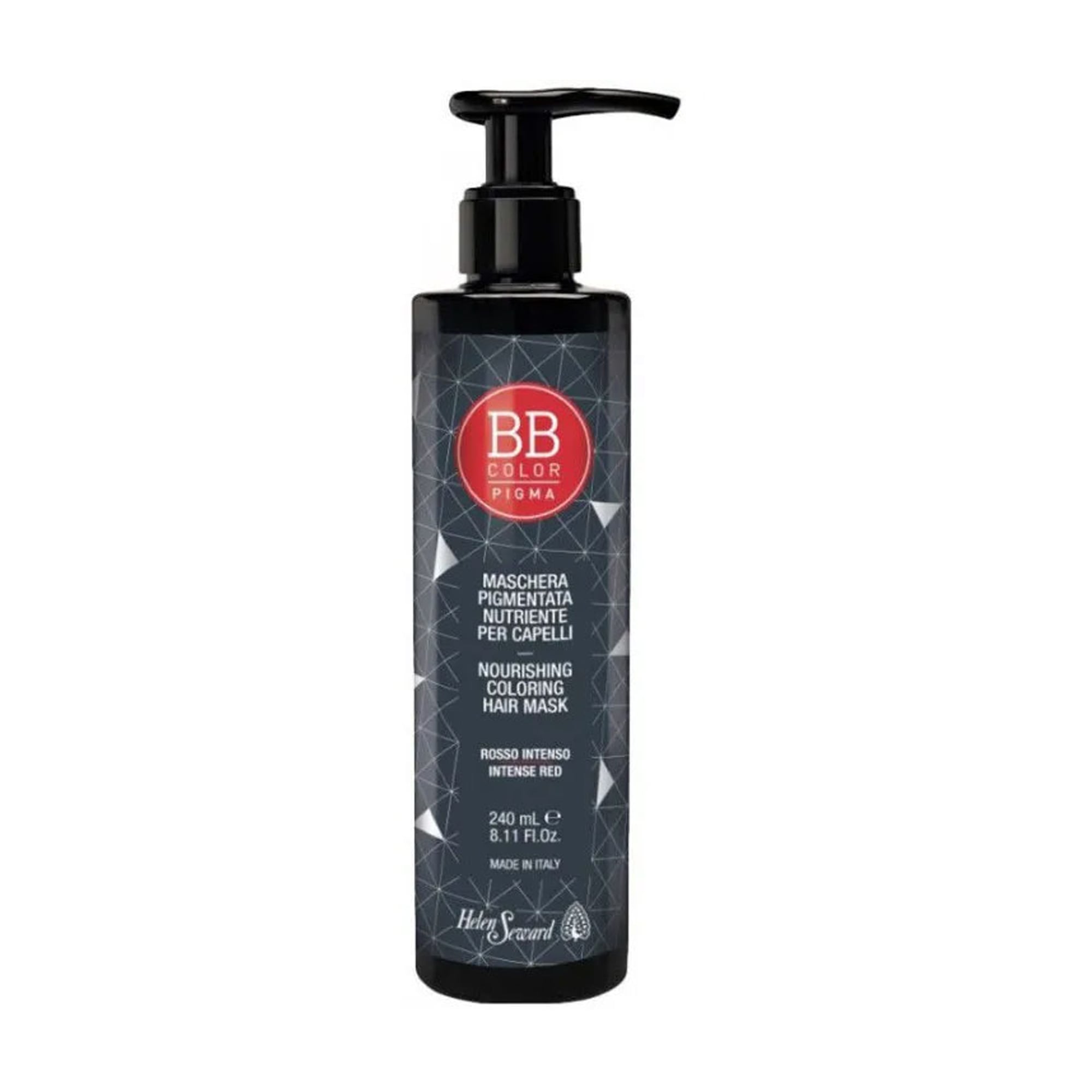 Живильна маска для волосся Helen Seward BB Color Pigma Nourishing Coloring Hair Mask для надання блиску, Intense Red, 240 мл