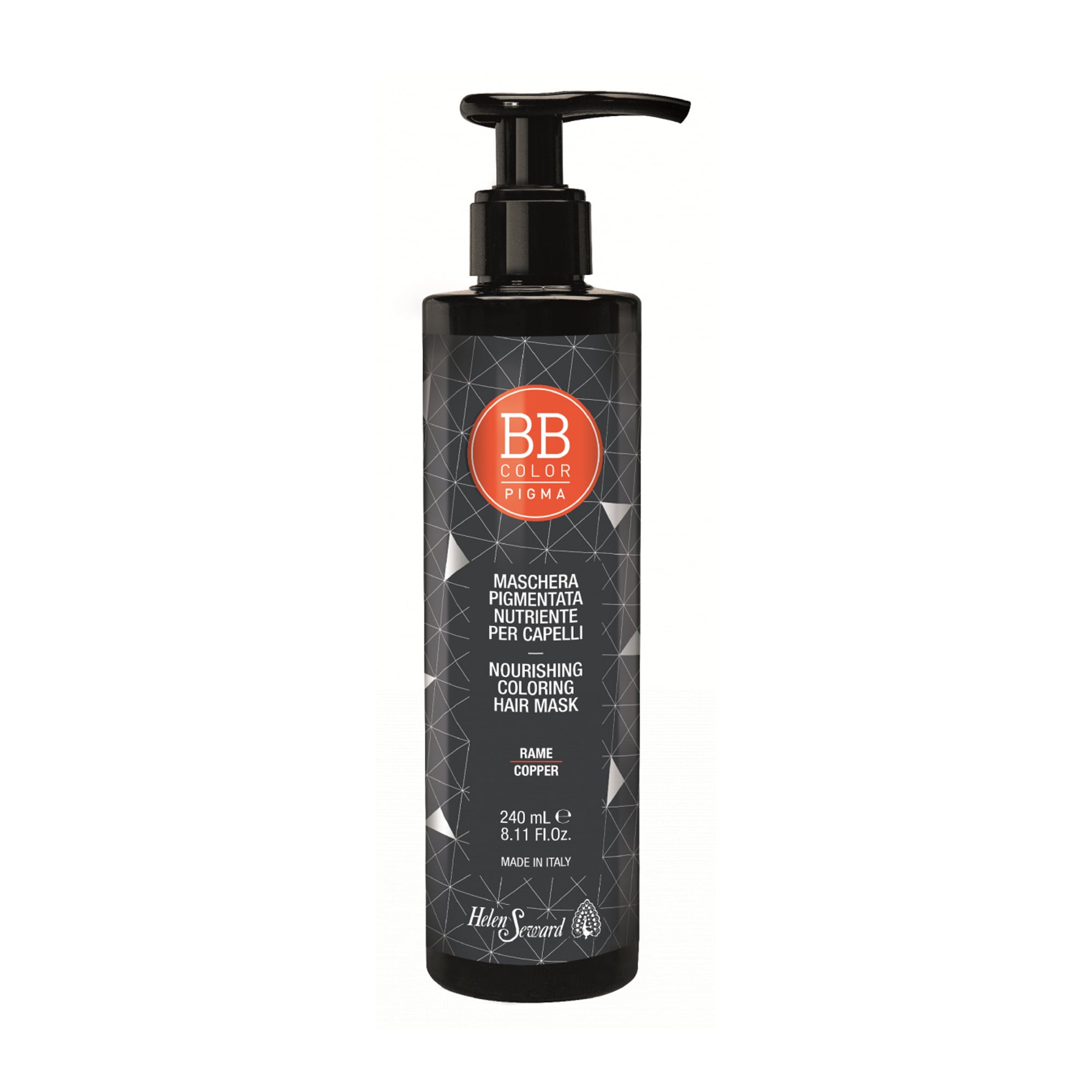 Живильна маска для волосся Helen Seward BB Color Pigma Nourishing Coloring Hair Mask для надання блиску, Copper, 240 мл